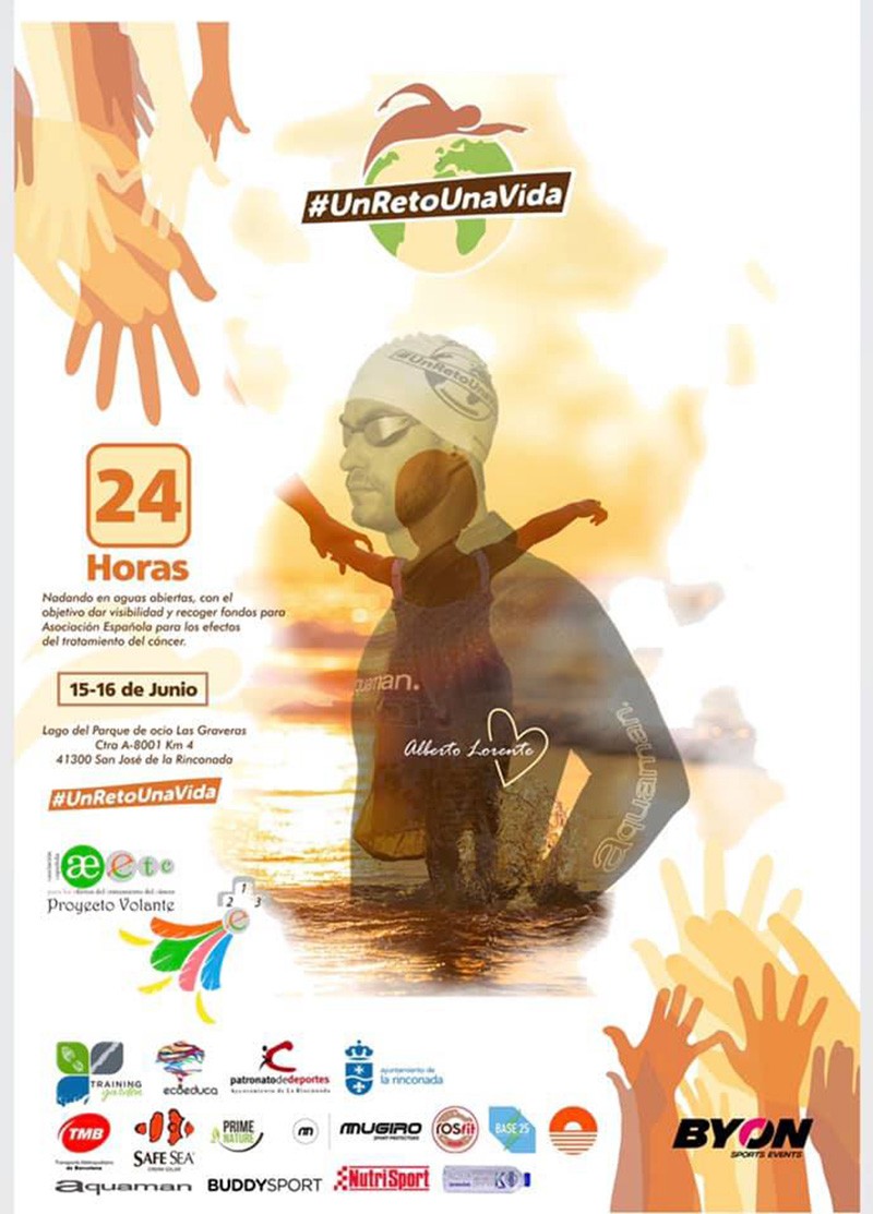 cartel-reto-solidario-24-horas-nadando-alberto-lorente